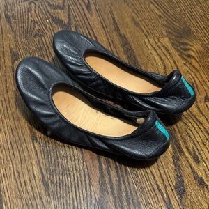 Tieks Black Leather Women's Flats